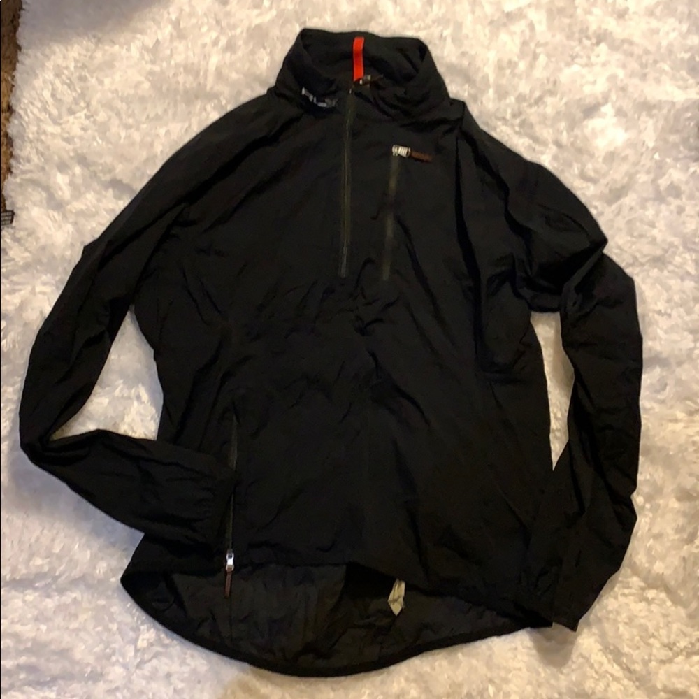 GUC black RLX half-zip nylon running jacket
